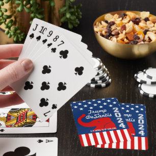 TRUMP DESANTIS 2024 BIJBELS POKERKAARTEN