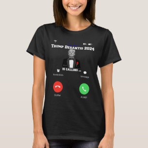 Trump Desantis 2024 Roept Republikeinse Verkiezing T-shirt