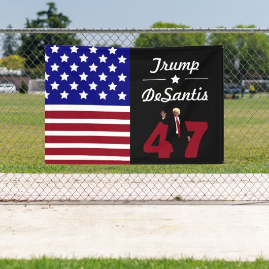Trump Desantis 2024 Spandoek (Insitu)
