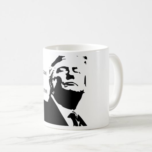 Trump/Destructive Not Constructive Coffee Mug Koffiemok (Voorkant rechts)