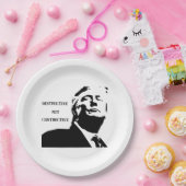 Trump/Destructive Not Constructive Paper Plate Papieren Bordje (Feest)