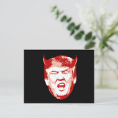 Trump Devil Head - Anti-Trump - Briefkaart (Staand voorkant)