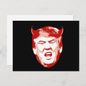 Trump Devil Head - Anti-Trump - Briefkaart (Voorkant / Achterkant)