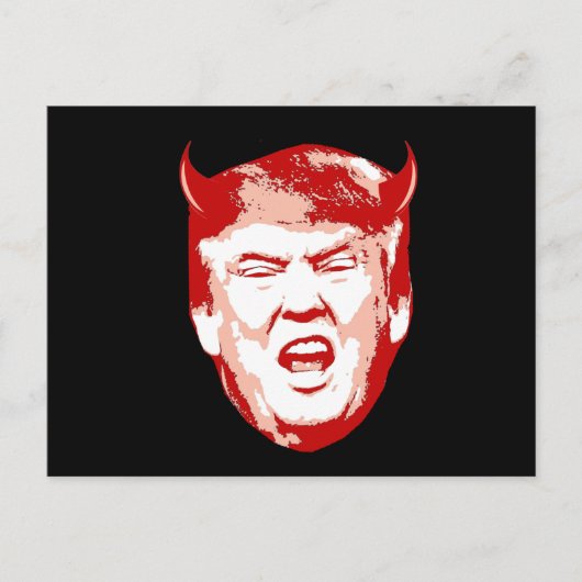 Trump Devil Head - Anti-Trump - Briefkaart (Voorkant)