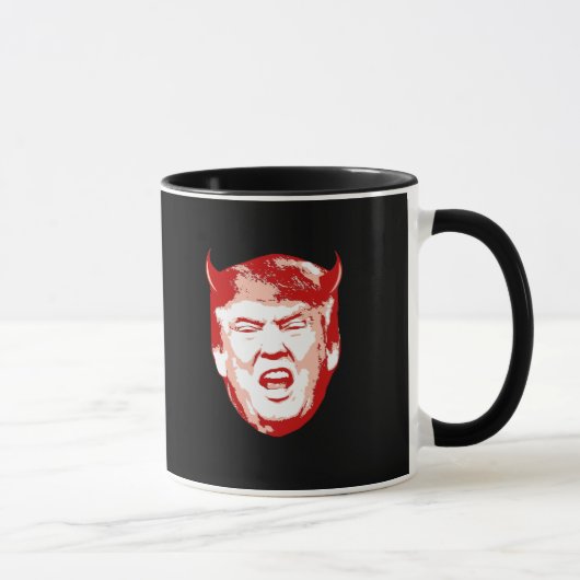 Trump Devil Head - Anti-Trump - Mok (Rechts)