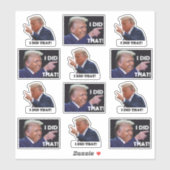Trump did it 12 sticker sheet (Feuille)