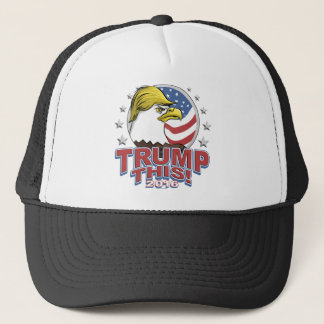 Trump dit 2016 niet zo Bald Eagle Trucker Pet