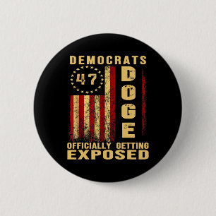 Trump Doge Departement voor Overheidsefficiëntie P Ronde Button 5,7 Cm