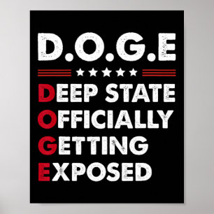 Trump Doge Diepe Staat Officieel Onthuld Poster