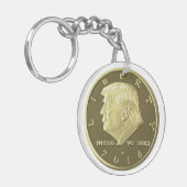 Trump Double Eagle munt Sleutelhanger (Voorkant Links)