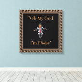 Trump Draag Canvas Print (Insitu (Houten vloer))