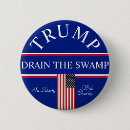 Trump Drain the Swamp Ronde Button 5,7 Cm