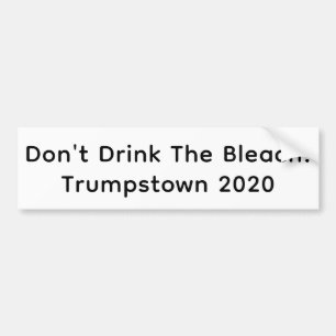 Trump Drink Niet Bleek Hankamer Artjunkhaus Yum Bumpersticker