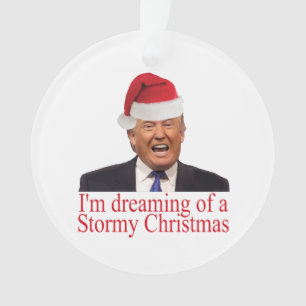 Trump, dromen van een winkelkerst ornament