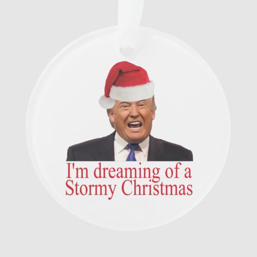 Trump, dromen van een winkelkerst ornament (voorkant)