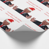 Trump, dromen van een witte kerst cadeaupapier (Hoek)
