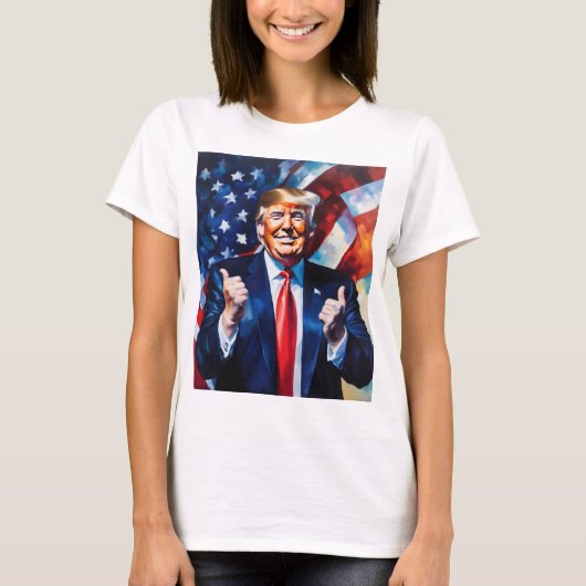 Trump duikt op t-shirt (Voorkant)