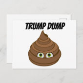 Trump Dump Briefkaart (Voorkant / Achterkant)