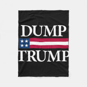 Trump dumpen Shirten Black Uni Adult Modern Politi Fleece Deken