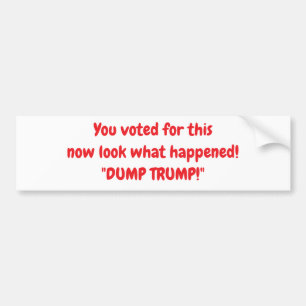 "Trump dumpen!" sticker