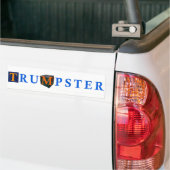 Trump Dumpster Sticker 2 — Blue, White (Op Truck)