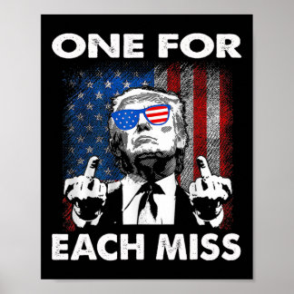 Trump één voor elke miss 2 poster