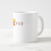 Trump eet Democraten Classic - Satirische hal Extra Grote Beker (Voorkant rechts)