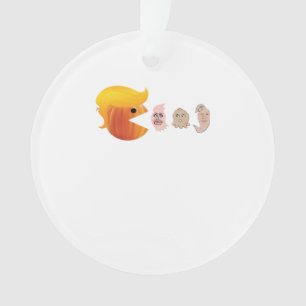 Trump eet Democraten Classic - Satirische hal Ornament