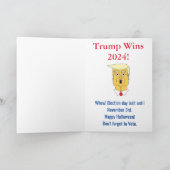 Trump effrayant réélu la carte d'Halloween (Intérieur)