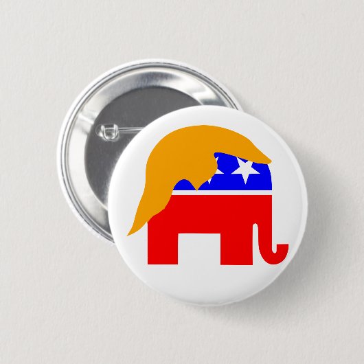 Trump Elephant Ronde Button 5,7 Cm (Voorkant /achterkant)