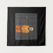 Trump en Carré de prison (57" x 57") Tapisserie (Devant (Horizontal))