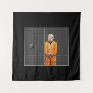 Trump en Carré de prison (57" x 57") Tapisserie