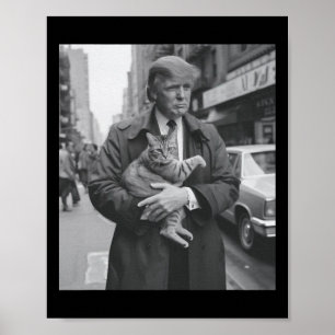 Trump en Cat in New York Poster