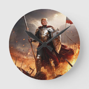 Trump en de Amerikaanse Guardian Wall Clock Ronde Klok