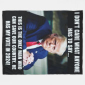 TRUMP en de VERKIEZINGEN Fleece Deken (Voorkant (Horizontaal))