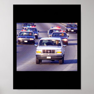 Trump en dikke Vance politieauto achtervolging van Poster