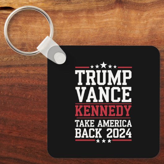 Trump en Kennedy nemen Amerika weer terug Sleutelhanger (Voorkant)