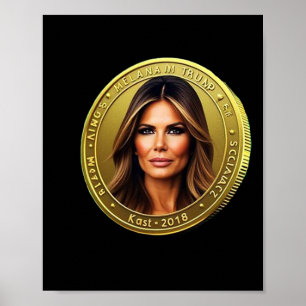 Trump en Melania Valuta Lanceert Meme Coin Trum Poster