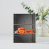 Trump en prison Carte postale (Debout devant)