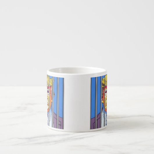 Trump en prison Espresso Mug (Devant)