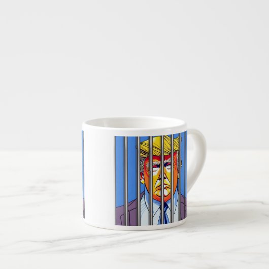 Trump en prison Espresso Mug (Devant droit)