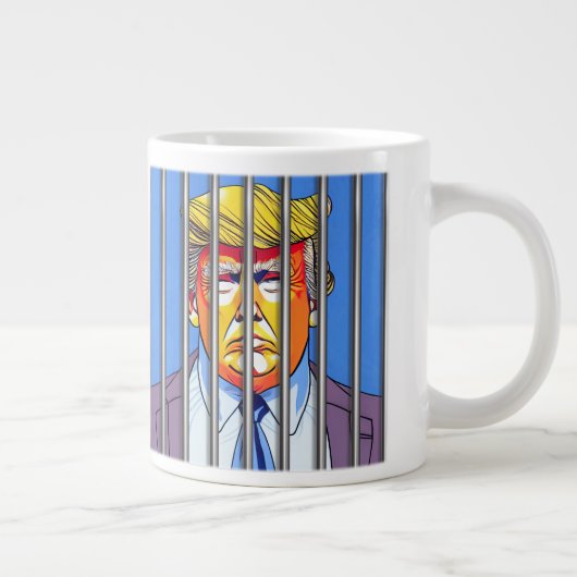 Trump en prison Jumbo Mug (Droite)