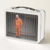 Trump en prison Lunchbox blanc (Dos)