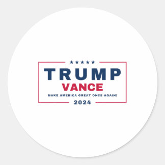 Trump en Vance VP maken Amerika weer groot! 2 Ronde Sticker