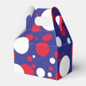 Trump Enorm Groot Stippenrood Wit Blauw Feest Bedankdoosjes (Achterkant)