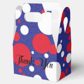 Trump Enorm Groot Stippenrood Wit Blauw Feest Bedankdoosjes (Geopend)