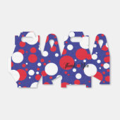 Trump Enorm Stippen Rode Witte Blauwe Feest Bedankdoosjes (Uitgevouwen)