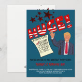 Trump ENORME Grootste Feest ooit Feest vieren Kaart (Voorkant / Achterkant)