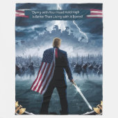 Trump Epic Warrior Blanket Fleece Deken (Voorkant)