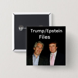 Trump/Epstein-bestanden knop Vierkante Button 5,1 Cm